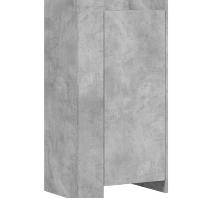 vidaXL Botník betónovo sivý 52×37,5×100 cm kompozitné drevo