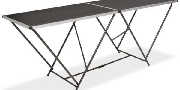 vidaXL Skladací tapetovací stôl, MDF a hliník 200x60x78 cm