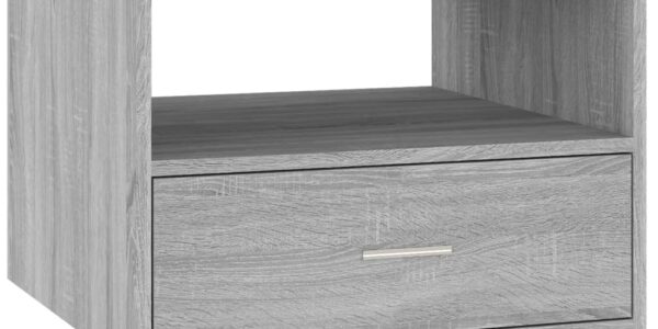 vidaXL Konferenčný stolík sivý sonoma 55x55x40 cm kompozitné drevo