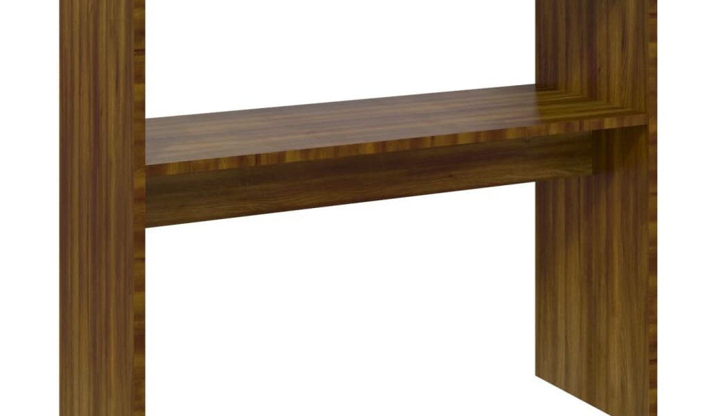 vidaXL Konzolový stolík hnedý dub 80x30x80 cm spracované drevo