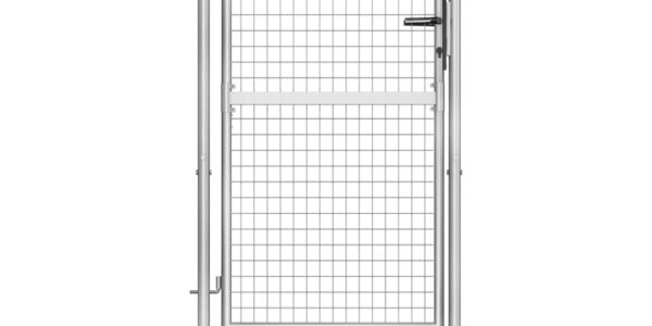 vidaXL Záhradná brána, pozinkovaná oceľ 105×200 cm, strieborná