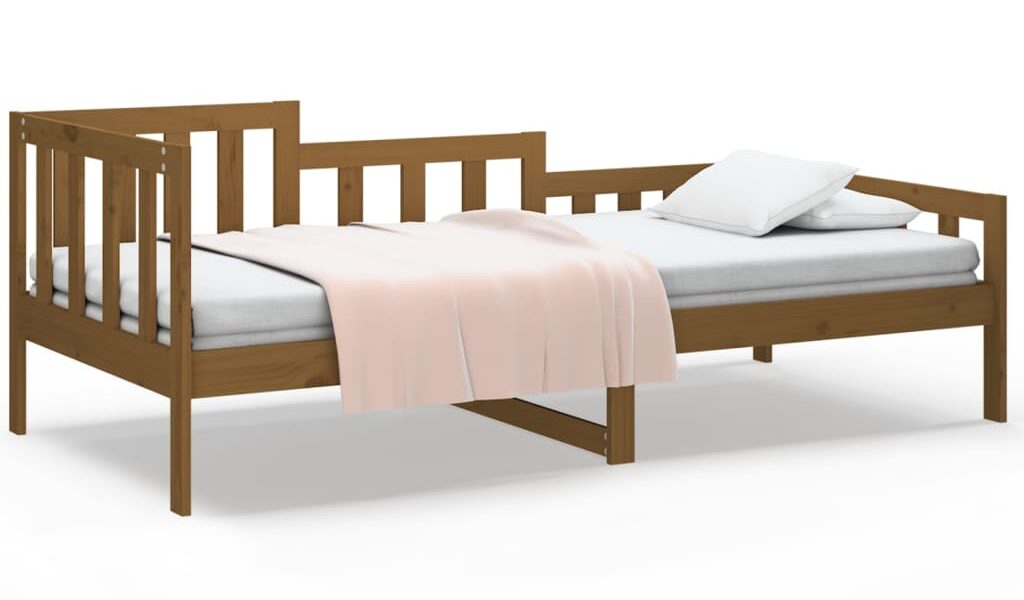 vidaXL Denná posteľ medovo-hnedá 90×190 cm borovicový masív