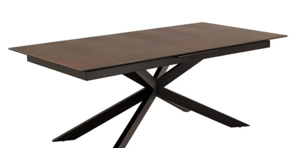 Sconto Jedálenský stôl IRWINE 240 hnedá/čierna