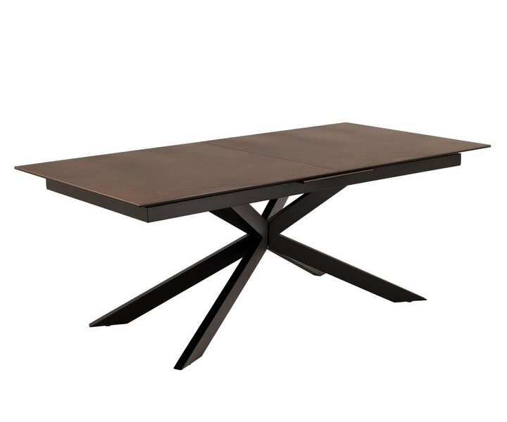 Sconto Jedálenský stôl IRWINE 240 hnedá/čierna