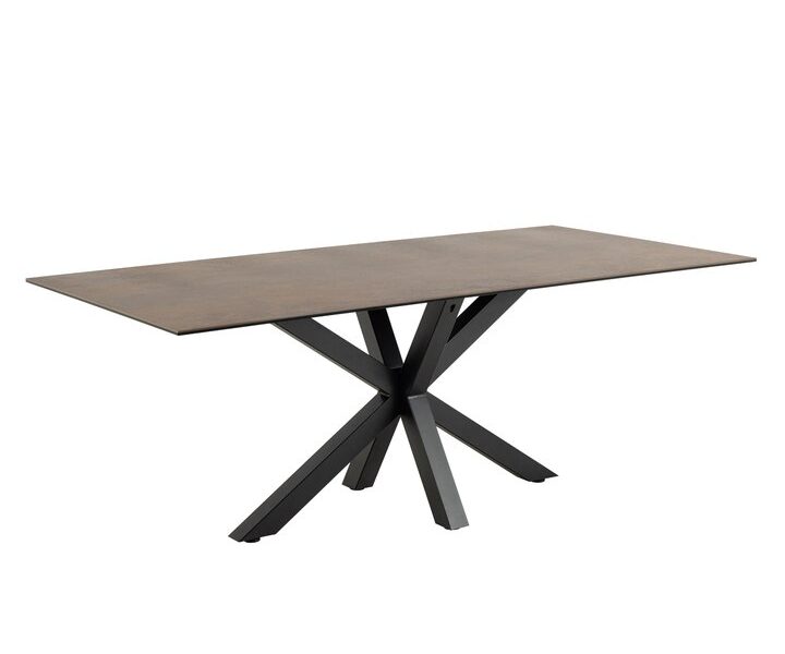 Sconto Jedálenský stôl HEAVEN 200 hnedá/čierna