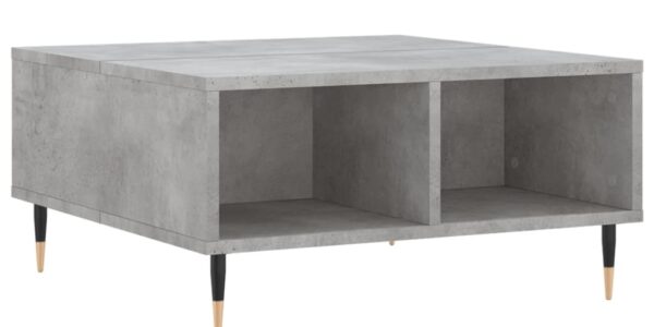 vidaXL Konferenčný stolík betónovo sivý 60x60x30 cm kompozitné drevo