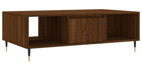 vidaXL Konferenčný stolík hnedý dub 104x60x35 cm kompozitné drevo