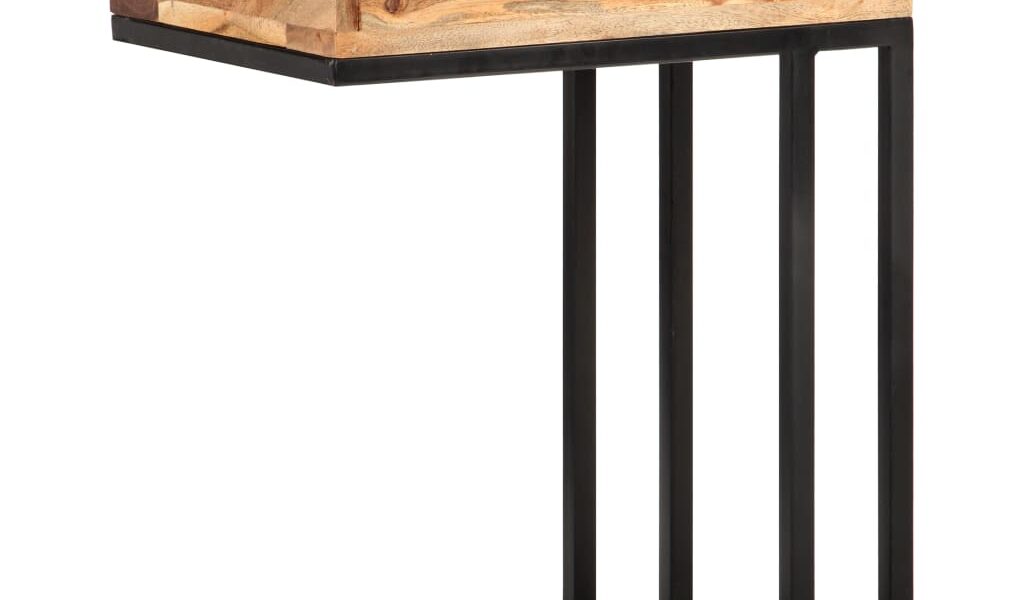 vidaXL Príručný stolík v tvare U 45x30x61 cm, akáciový masív
