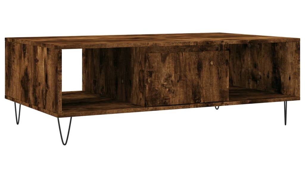 vidaXL Konferenčný stolík dymový dub 104x60x35 cm kompozitné drevo