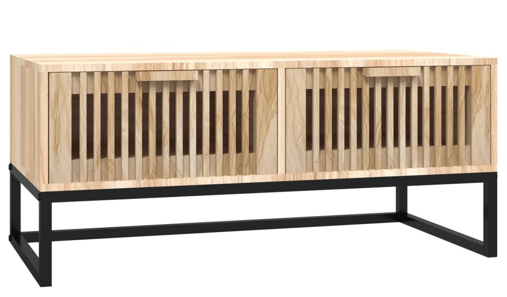 vidaXL Konferenčný stolík 80x40x35 cm spracované drevo a železo