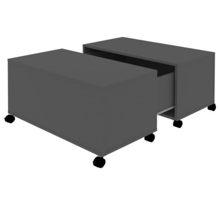 vidaXL Konferenčný stolík, sivý 75x75x38 cm, kompozitné drevo