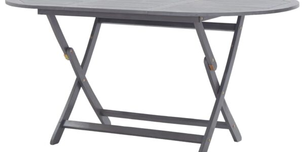 vidaXL Skladací záhradný stôl 160x85x75 cm, akáciový masív