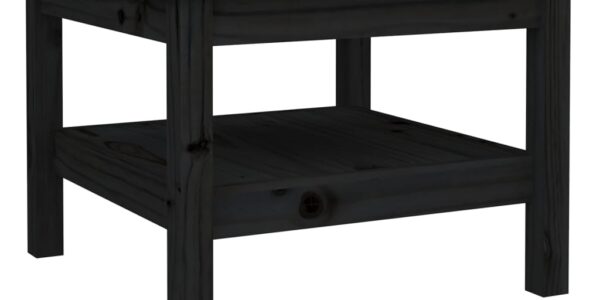 vidaXL Konferenčný stolík čierny 55x55x40 cm borovicové drevo