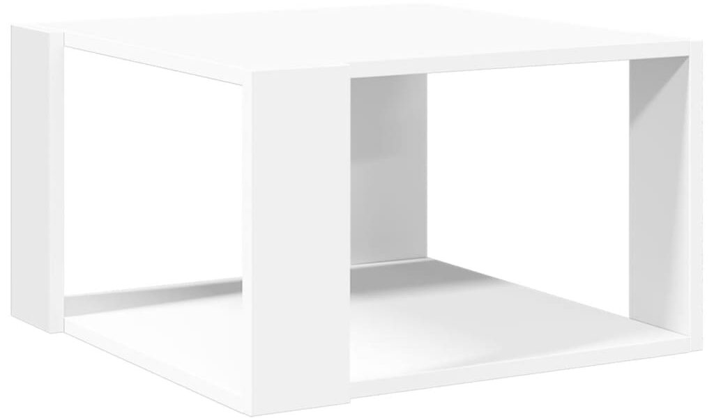 vidaXL Konferenčný stolík biely 51,5×51,5×30 cm kompozitné drevo