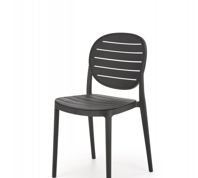 Stohovateľná stolička K529 Čierna