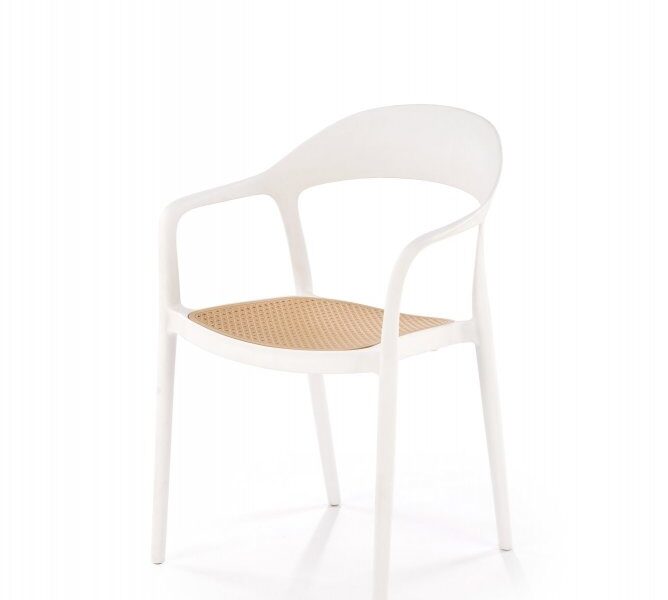 Stohovateľná stolička K530 Biela