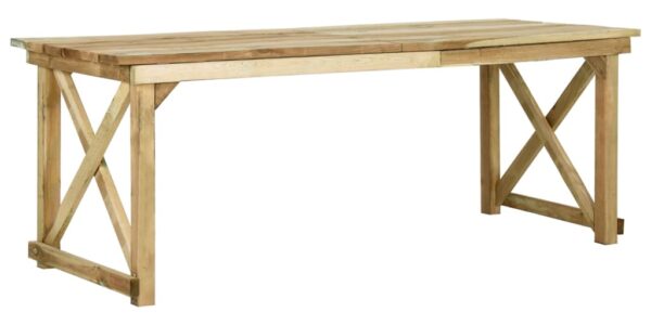 vidaXL Záhradný stôl 200x79x75 cm impregnovaná borovica