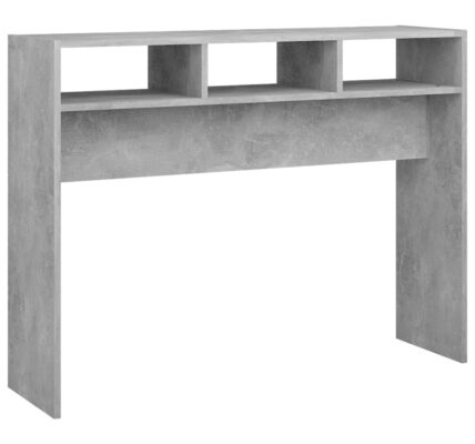 vidaXL Konzolový stolík betónovo-sivý 105x30x80cm drevotrieska