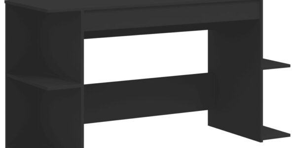 vidaXL Stôl čierny 140x50x75 cm kompozitné drevo