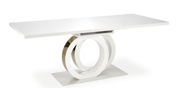 Jedálenský stôl Haraldo rozkladacia 160-200×76,5×90 cm (biela)