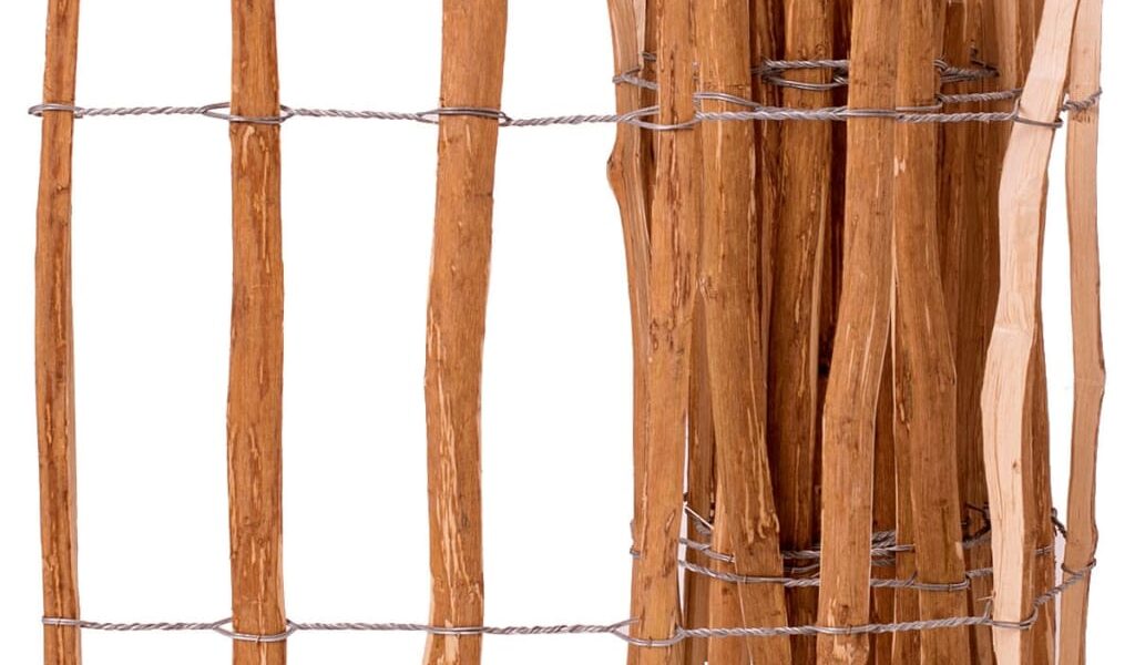 vidaXL Latkový plot, lieskové drevo 60×500 cm