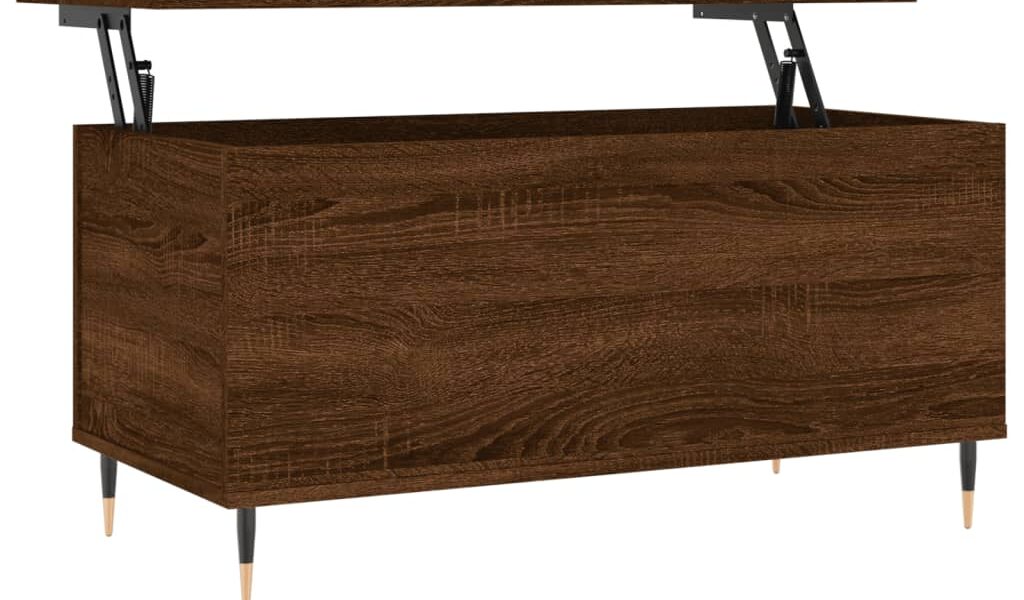 vidaXL Konferenčný stolík hnedý dub 90×44,5×45 cm spracované drevo
