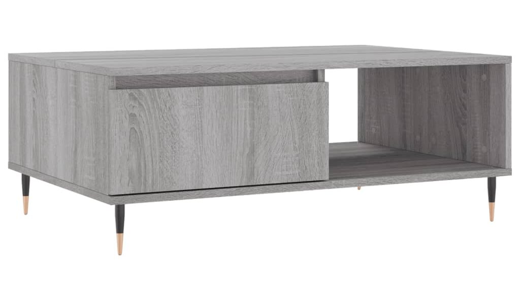 vidaXL Konferenčný stolík sivý sonoma 90x60x35 cm kompozitné drevo