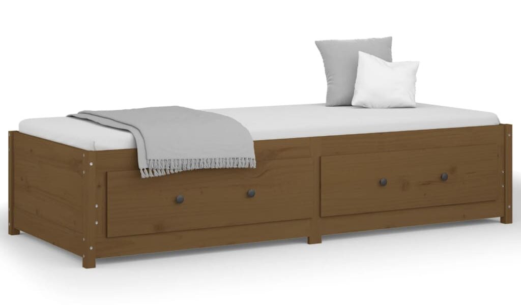 vidaXL Denná posteľ medovohnedá 90×200 cm borovicový masív