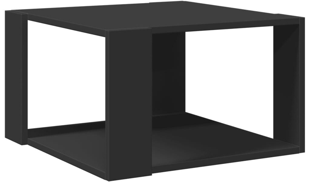 vidaXL Konferenčný stolík čierny 51,5×51,5×30 cm kompozitné drevo