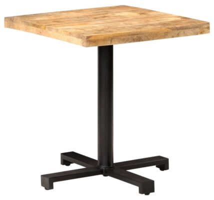 vidaXL Bistro stolík štvorcový 70x70x75 cm surové mangovníkové drevo