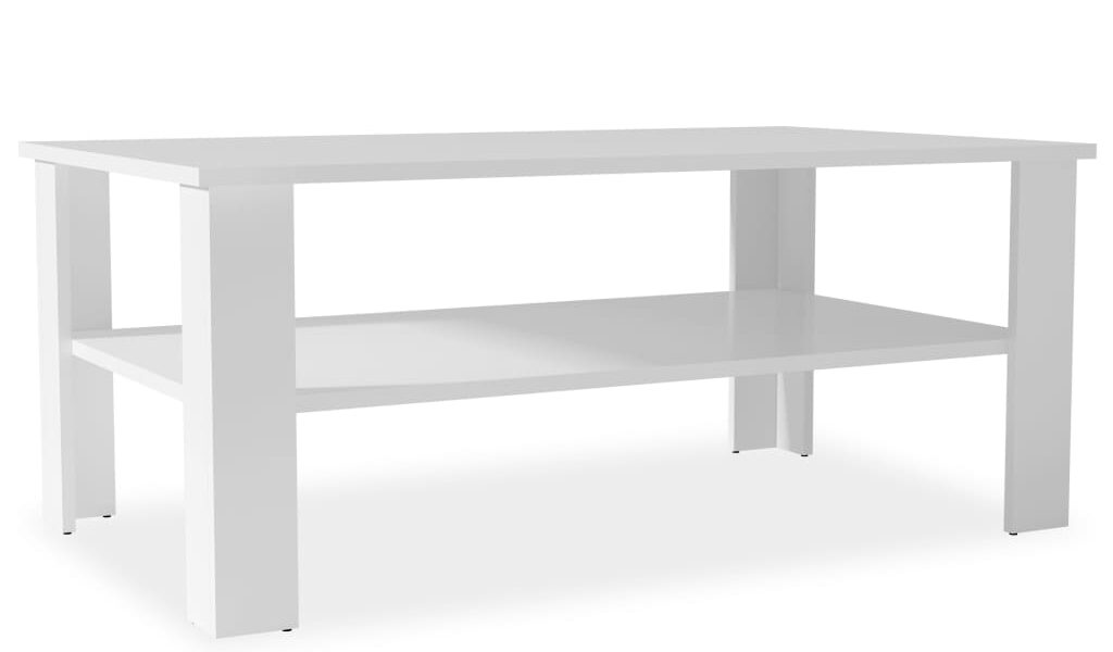 vidaXL Konferenčný stolík, kompozitné drevo 100x59x42 cm, biely
