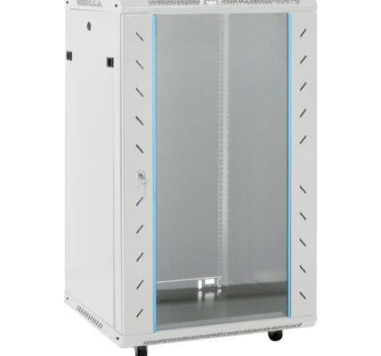 vidaXL 15U Nástenná serverová skriňa 19″ IP20 sivá 60x60x100 cm