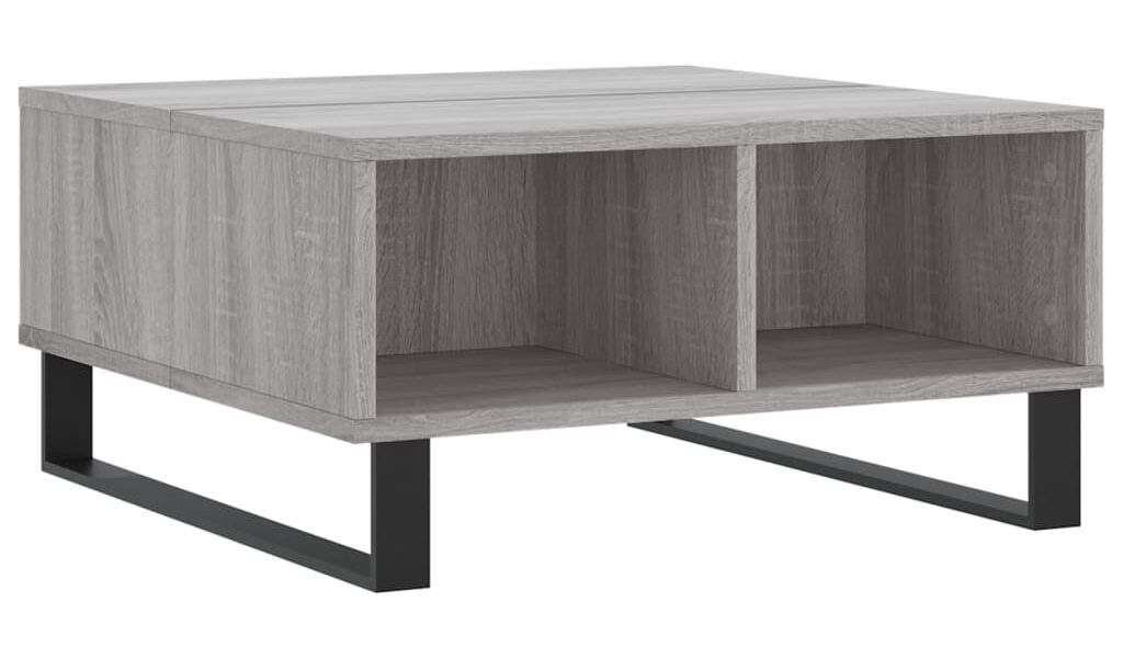vidaXL Konferenčný stolík sivý sonoma 60x60x30 cm kompozitné drevo