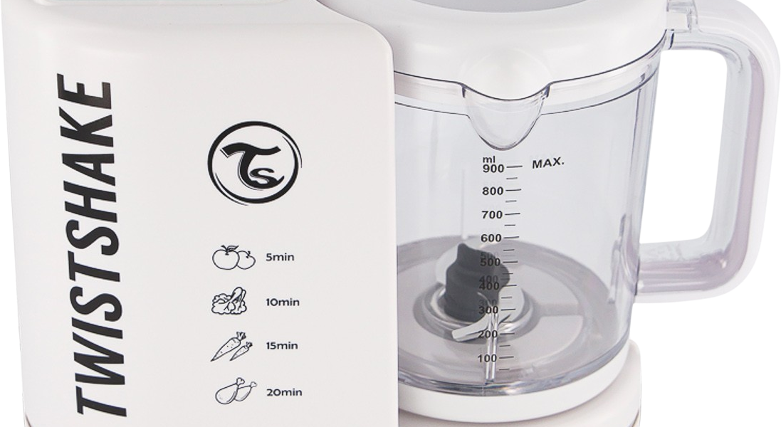 TWISTSHAKE 6v1 Baby Food Processor Biela